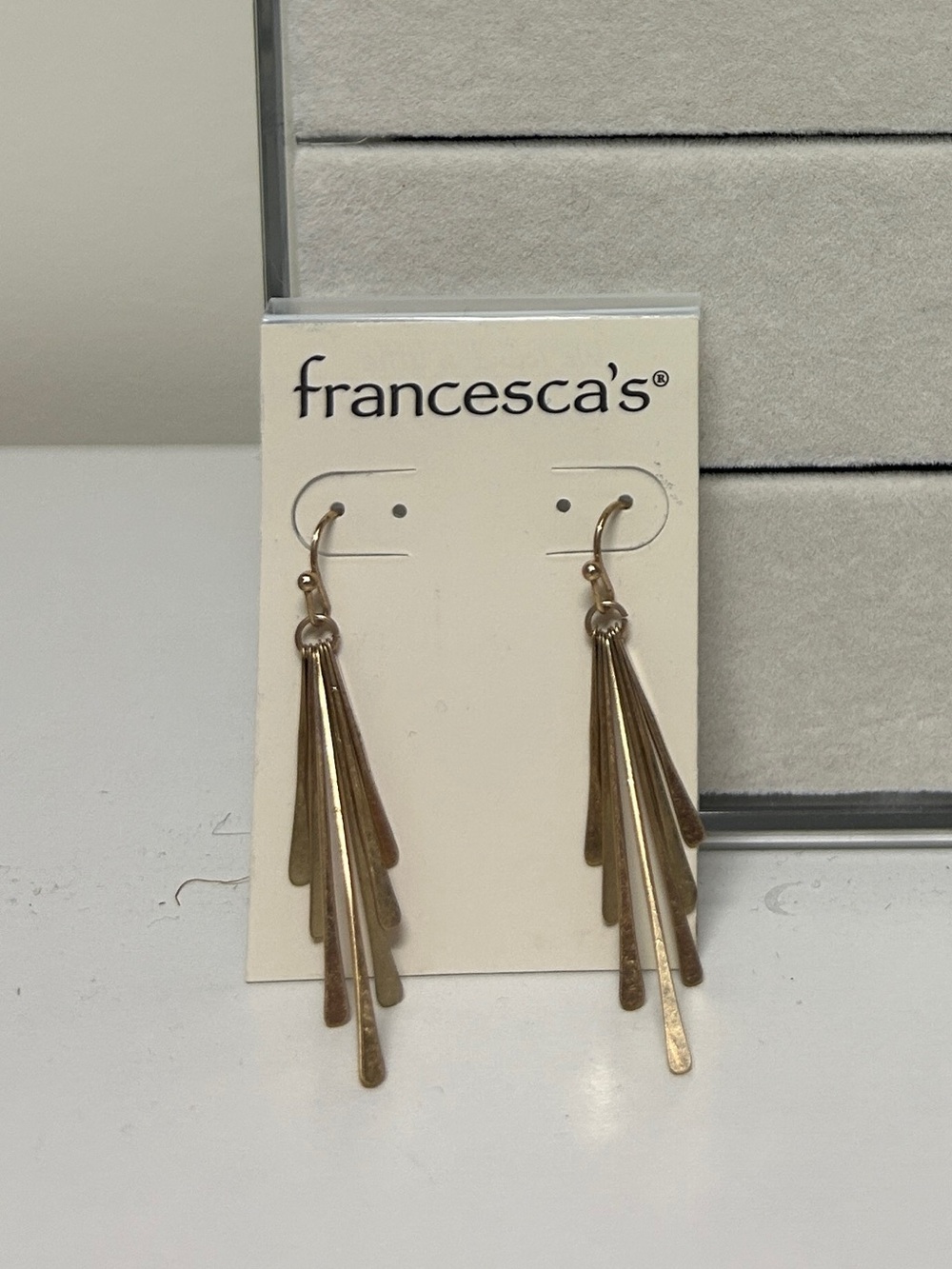 Francesca's Collections Gold Dangle Earrings